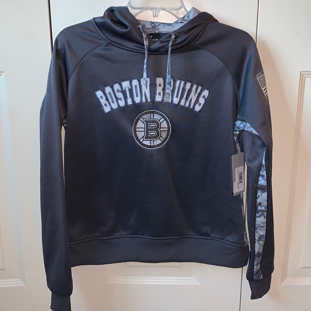 Boston Bruins Gray Sweatshirt (NWT) OHT Operation Hat Trick